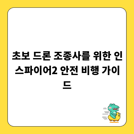 초보 드론 조종사를 위한 인스파이어2 안전 비행 가이드