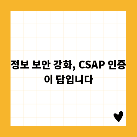 정보 보안 강화, CSAP 인증이 답입니다