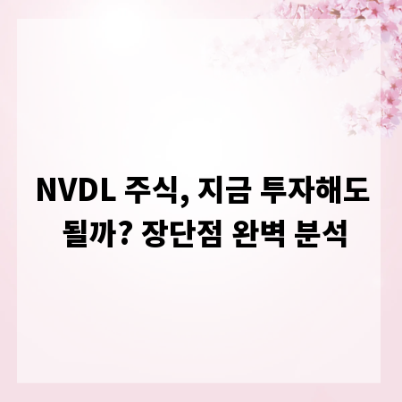 NVDL 주식, 지금 투자해도 될까? 장단점 완벽 분석