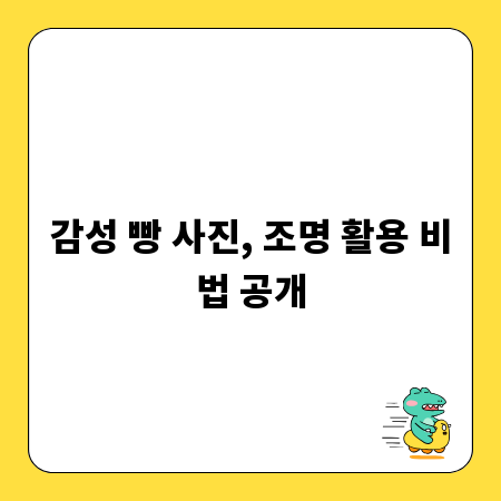 감성 빵 사진, 조명 활용 비법 공개