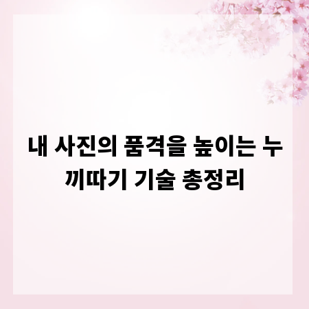 내 사진의 품격을 높이는 누끼따기 기술 총정리