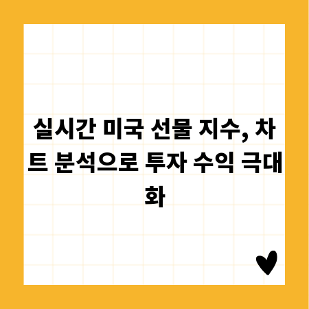 실시간 미국 선물 지수, 차트 분석으로 투자 수익 극대화