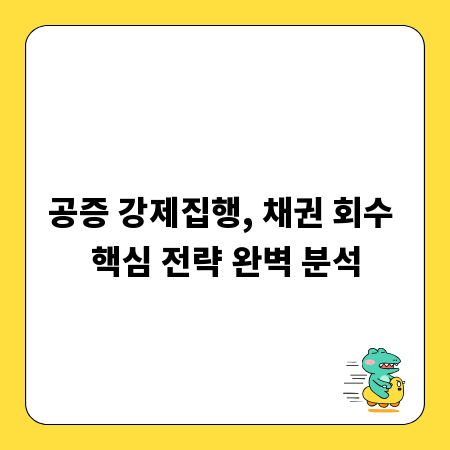 공증 강제집행, 채권 회수 핵심 전략 완벽 분석