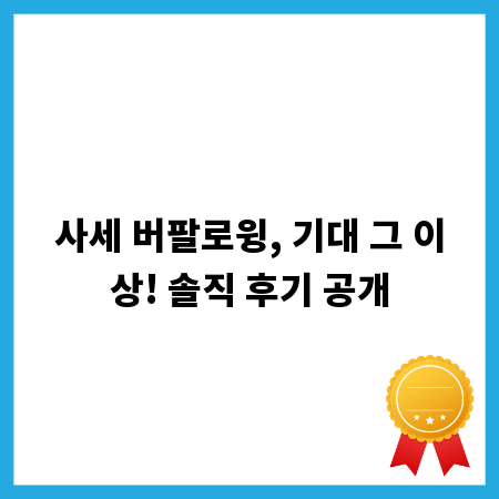 사세 버팔로윙, 기대 그 이상! 솔직 후기 공개
