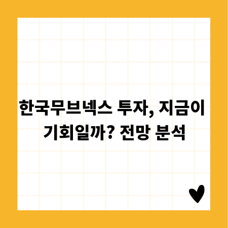 한국무브넥스 투자, 지금이 기회일까? 전망 분석