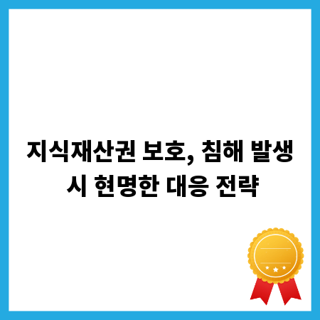 지식재산권 보호, 침해 발생 시 현명한 대응 전략