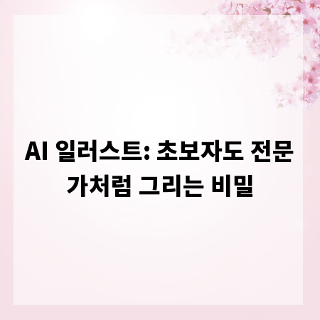 AI 일러스트: 초보자도 전문가처럼 그리는 비밀