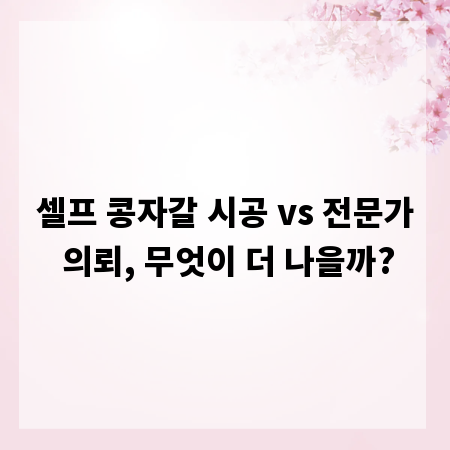 셀프 콩자갈 시공 vs 전문가 의뢰, 무엇이 더 나을까?