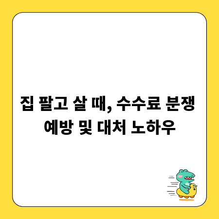 집 팔고 살 때, 수수료 분쟁 예방 및 대처 노하우