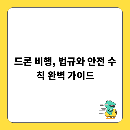 드론 비행, 법규와 안전 수칙 완벽 가이드