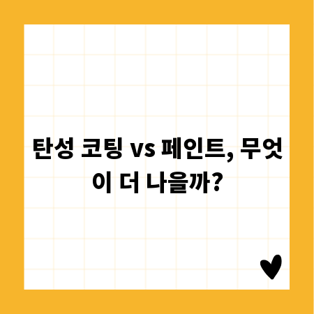 탄성 코팅 vs 페인트, 무엇이 더 나을까?