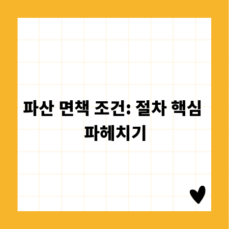 파산 면책 조건: 절차 핵심 파헤치기